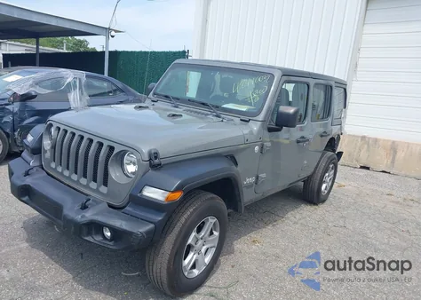 2020 Jeep Wrangler Unlimited Sport S 4X4 из США, поврежденный, VIN 1C4HJXDG3LW298223
